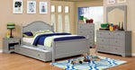 Diane Gray Solid Wood Full Bed