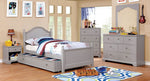 Diane Gray Solid Wood Twin Bed