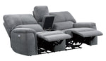 Dickinson 2-Pc Charcoal Fabric Power Recliner Sofa Set