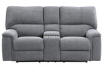 Dickinson Charcoal Fabric Manual Recliner Loveseat