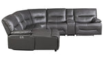 Dyersburg 6-Pc Gray LAF Power Recliner Sectional Sofa