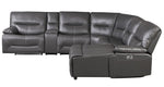 Dyersburg 6-Pc Gray RAF Power Recliner Sectional Sofa