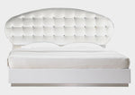 France White Lacquer Cal King Bed (Oversized)