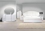 France White Lacquer King Bed (Oversized)