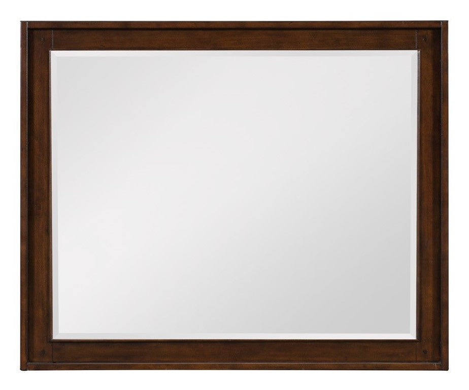 Frazier Park Brown Cherry Wood Frame Dresser Mirror