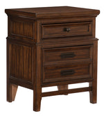 Frazier Park Brown Cherry Wood Nightstand