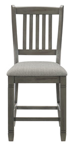 Granby 2 Gray Fabric/Antique Gray Counter Height Chairs