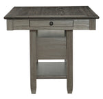 Granby Antique Gray/Coffee Wood Counter Height Table