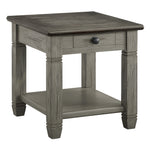 Granby Antique Gray/Coffee Wood End Table