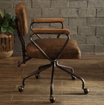 Hallie Vintage Brown Top Grain Leather Executive Office Chair