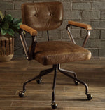 Hallie Vintage Brown Top Grain Leather Executive Office Chair