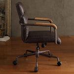 Harith Antique Ebony Top Grain Leather Executive Office Chair