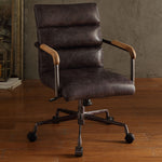 Harith Antique Ebony Top Grain Leather Executive Office Chair