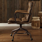 Harith Vintage Brown Top Grain Leather Executive Office Chair