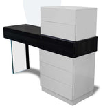 Ireland White & Dark Grey Wood Dresser