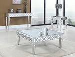 Jadyn Silver Mirrored Square Coffee Table