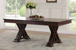 Katrien Espresso Wood Rectangular Dining Table