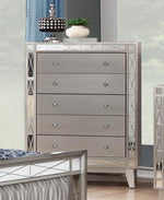 Leighton 5-Pc Metallic Mercury Full Panel Bedroom Set