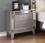 Leighton 5-Pc Metallic Mercury Twin Panel Bedroom Set