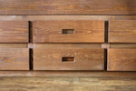 Lia Mahogany Wood Twin Captain Bed w/Drawers