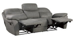 Longvale 2-Pc Gray Microfiber Manual Recliner Sofa Set