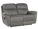 Longvale 2-Pc Gray Microfiber Manual Recliner Sofa Set