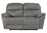 Longvale 2-Pc Gray Microfiber Power Recliner Sofa Set