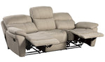 Longvale 2-Pc Tan Microfiber Manual Recliner Sofa Set