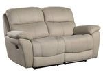 Longvale 2-Pc Tan Microfiber Manual Recliner Sofa Set