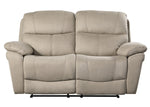 Longvale 2-Pc Tan Microfiber Manual Recliner Sofa Set