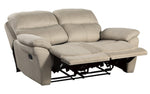 Longvale 2-Pc Tan Microfiber Manual Recliner Sofa Set