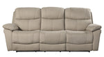 Longvale 2-Pc Tan Microfiber Power Recliner Sofa Set