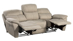 Longvale 2-Pc Tan Microfiber Power Recliner Sofa Set