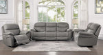 Longvale Gray Polished Microfiber Power Recliner