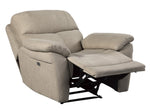 Longvale Tan Polished Microfiber Power Recliner