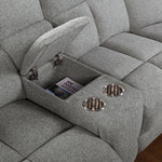 Lynette 6-Pc Gray Power Recliner Sectional