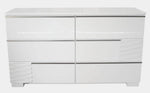 Athen White Lacquer Wood Dresser