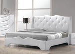 Madrid Off-White Wood Cal King Bed