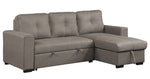 Magnus 2-Pc Taupe Reversible Sectional w/Pull-out Bed