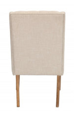 Marla 2 Beige Linen/Wood Side Chairs