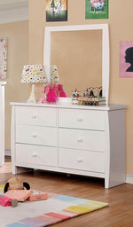 Marlee White Wood Dresser