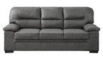 Michigan Dark Gray Polished Microfiber Sofa