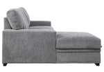 Morelia 2-Pc Dark Gray LAF Sectional with Pull-out Bed