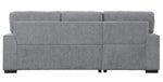 Morelia 2-Pc Dark Gray LAF Sectional with Pull-out Bed