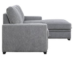 Morelia 2-Pc Dark Gray RAF Sectional with Pull-out Bed