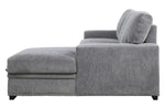 Morelia 2-Pc Dark Gray RAF Sectional with Pull-out Bed