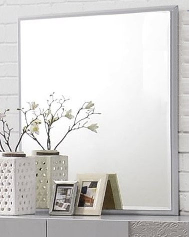 Naple Silver Line Lacquer Wood Dresser Mirror