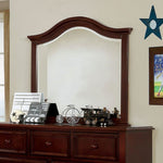 Olivia Mirror with Dark Walnut Wood Frame