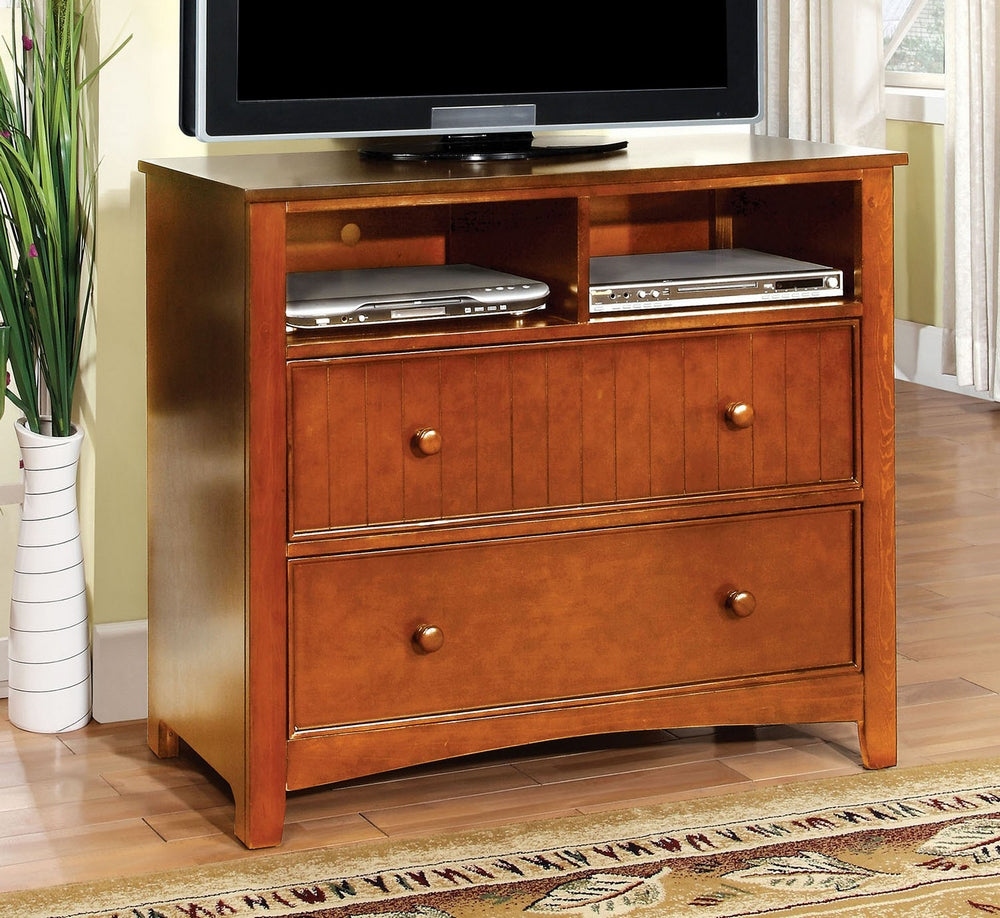 Omnus Oak Wood Media Chest