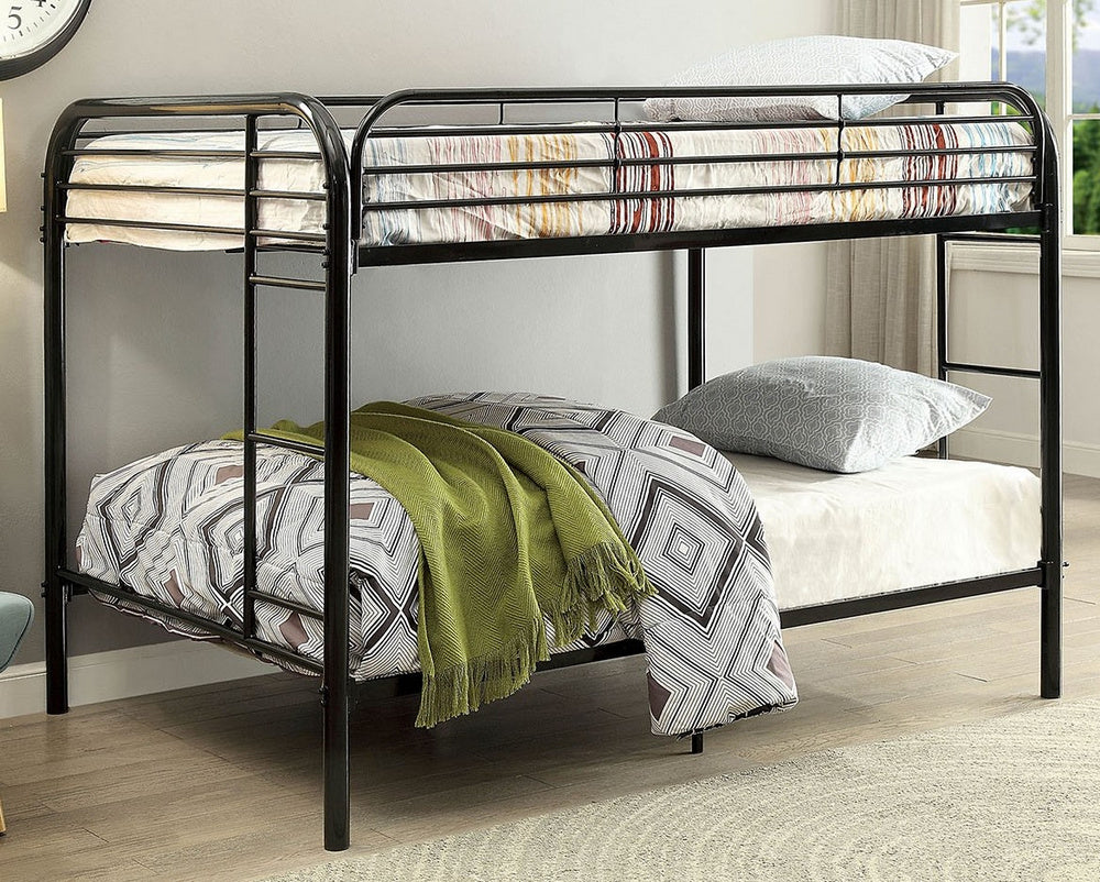 Opal Black Metal Full over Full Bunk Bed